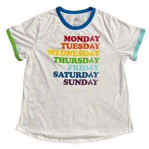 Disney World / Disneyland Days Of The Week Magic Kingdom Ringer Shirt